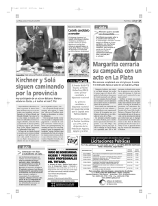 Kirchner y Solá siguen caminando por la provincia Margarita