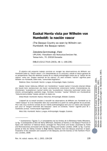 Euskal Herria vista por Wilhelm von Humboldt: la nación vasca