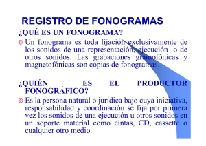 REGISTRO DE FONOGRAMAS