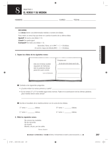 el verso y su medida