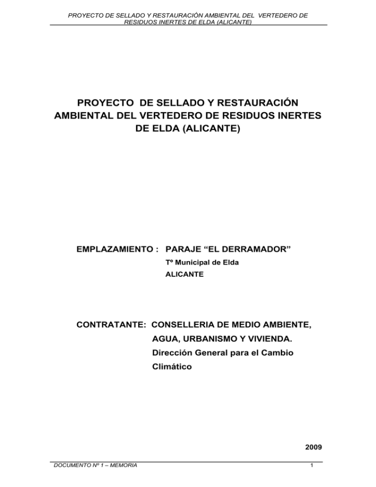 Memoria sellado Elda proyecto2 Memoria sellado Elda proyecto2