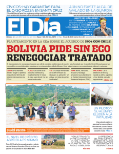 bolivia pide sin eco