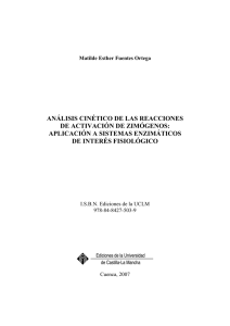 ANÁLISIS CINÉTICO DE LAS REACCIONES DE
