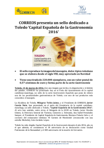 Capital Española de la Gastronomía 2016