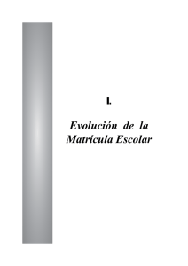 Evolución de la Matrícula Escolar