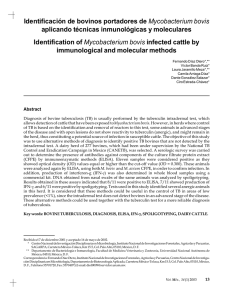 Identificación de bovinos portadores de Mycobacterium bovis