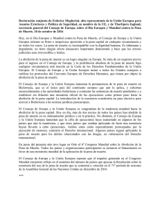 Declaración conjunta de Federica Mogherini, alta
