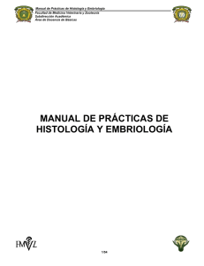manual de prácticas de histología y embriología