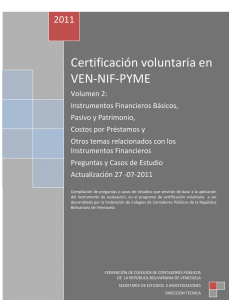 Certificación voluntaria en VEN-NIF-PYME