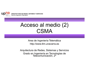 CSMA - Área de Ingeniería Telemática