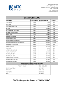 conoce los precios