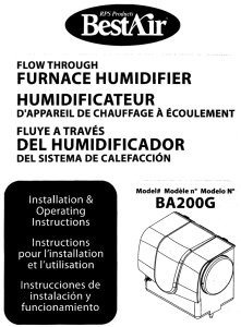 furnace humidifier humidificateur del humidificador