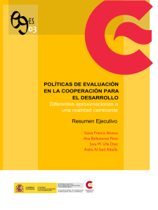 Resumen ejecutivo - Cooperación Española