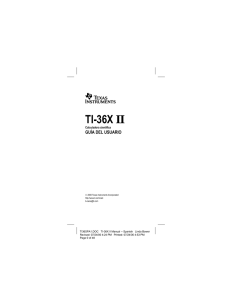 TI-36X ý - Texas Instruments