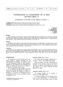 Contribuciones al conocimiento de la flora del País Vasco, II