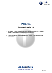 Taric references_General 2014_V01