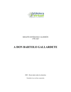 a don bartolo gallardete - Biblioteca Virtual Universal