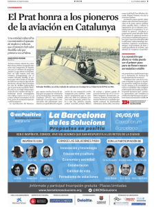 El Prat honra a los pioneros de la aviación en Catalunya