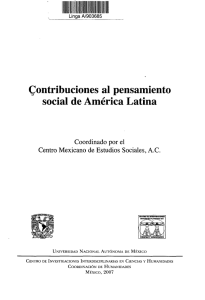 Contribuciones al pensamiento social de América Latina