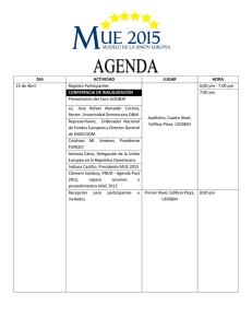 agenda mue 2015