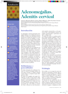 Adenomegalias. Adenitis cervical