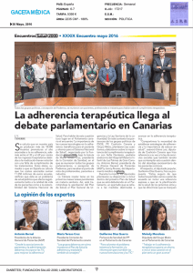 La adherencia terap utica Ilega al debate parlamentario en Canarias