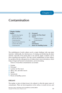 Chapter 5 - Contamination