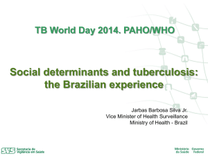 Social determinants and tuberculosis: the Brazilian