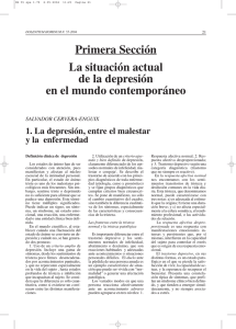 Primera Sección La situación actual de la depresión en el mundo