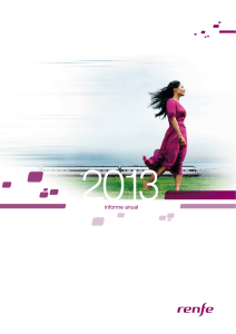 Informe anual 2013 Renfe