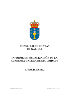 consello de contas de galicia informe de fiscalización de la