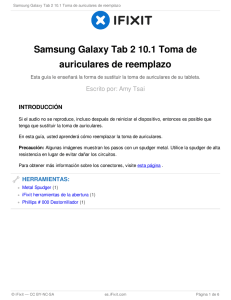 Samsung Galaxy Tab 2 10.1 Headphone Jack Replacement