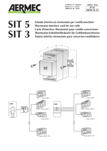 Thermostat interface card SIT 5, SIT 3 for fan coils Aermec
