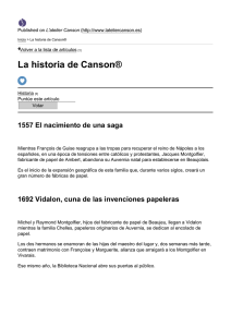 La historia de Canson
