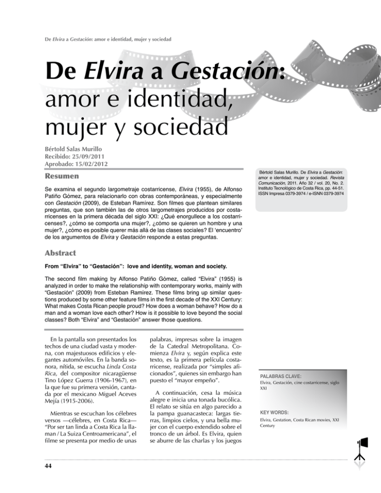 De Elvira A Gestación - Portal De Revistas Del TEC