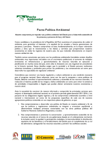 Pacto Político Ambiental - SPDA Actualidad Ambiental