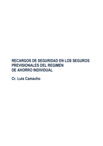 recargos de seguridad en los seguros previsionales del