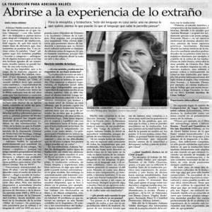 Abrirse a la experiencia de lo extrafio