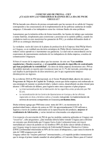 COMUNICADO DE PRENSA - CIET ¿CUALES SON LAS