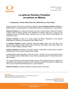 La película Rumbos Paralelos se estrena en México