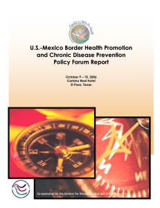U.S.-Mexico Border Health Promotion and Chronic Disease