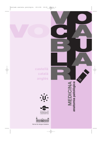 Vocabulari d`anatomia patol&ograve;gica