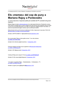 Els «memes» del cop de puny a Mariano Rajoy a Pontevedra