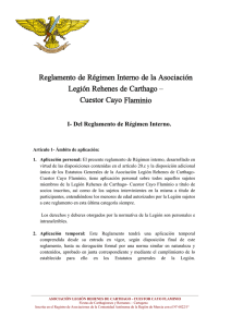 Reglamento de Régimen Interno de la Asociación Legión Rehenes