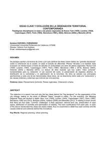 ideas clave y evolución en la ordenación territorial contemporánea