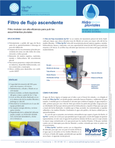 Filtro de flujo ascendente - Soluciones Hidropluviales