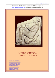 lirica griega - Ladeliteratura