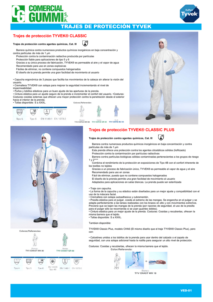 Ficha Técnica Tyvek 400 Modelo TY122 PDF PDF Arma Química Química ...