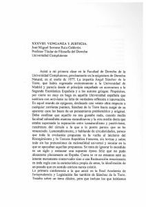 XXXVIII. VENGANZA Y JUSTICIA. José Miguel Serrano Ruiz