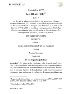 Ley 446 de 1998 - Superintendencia de Industria y Comercio